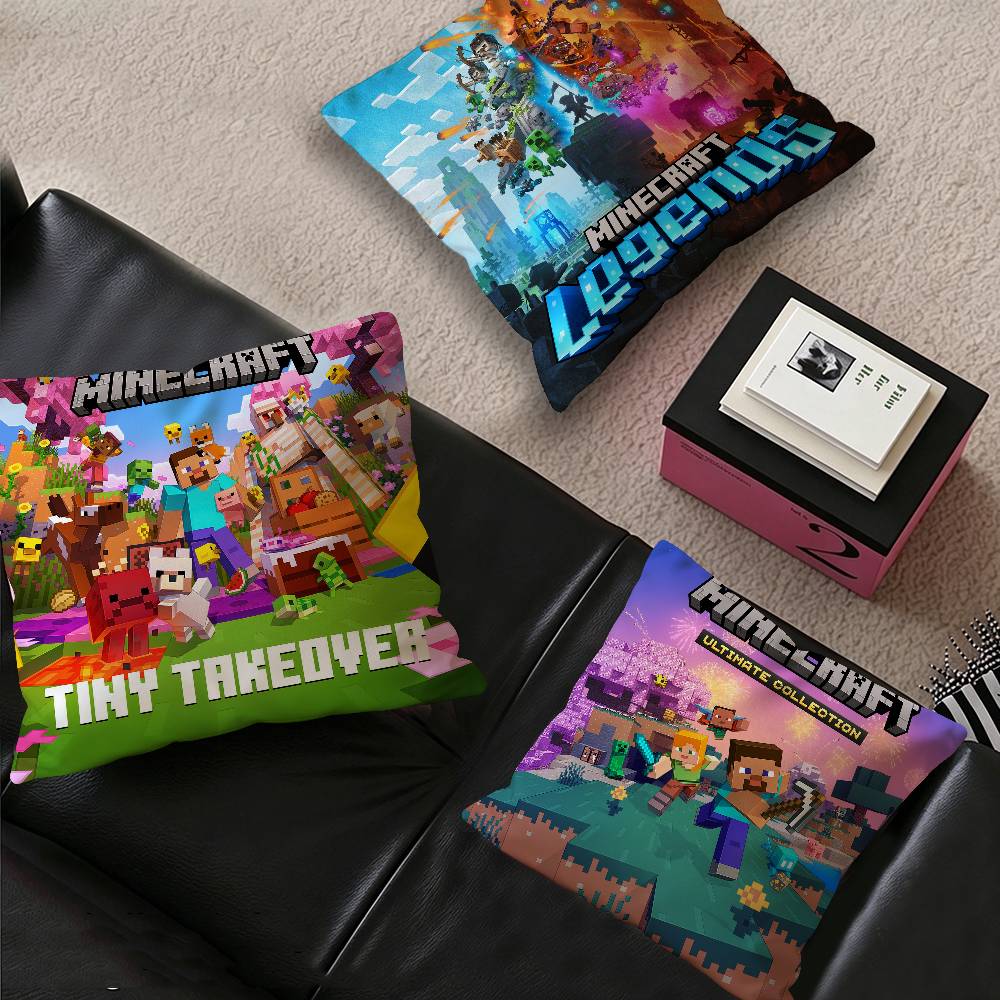 Party Games Minecraft - Capa de Almofada Personalizada M-Minecraft para