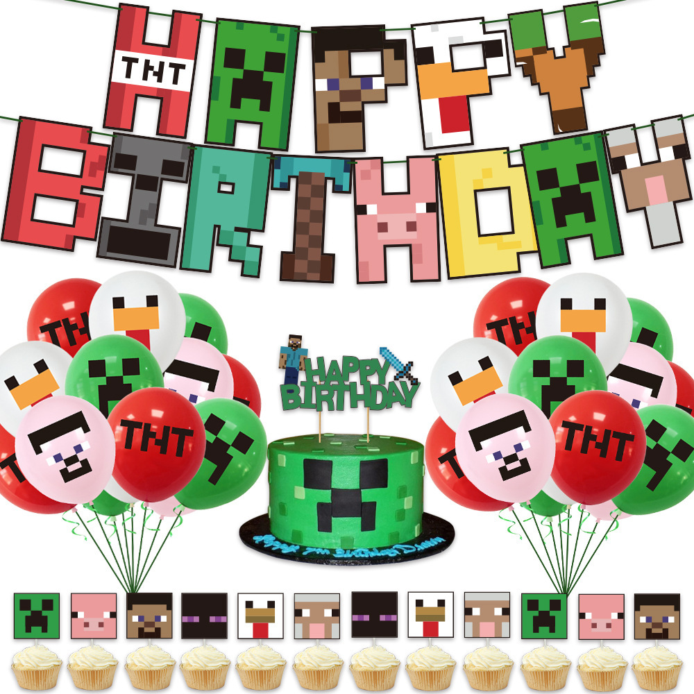 Party Games Minecraft - ﻿ Conjunto de 38 peças para