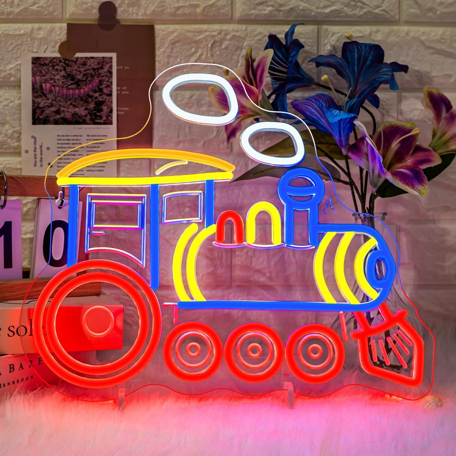Party Games Shop - Letreiro Neon de Trem, Letreiros Neon