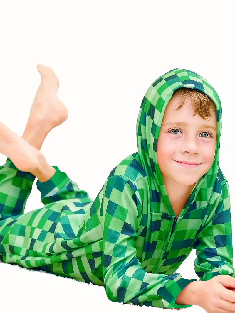 Party Games Minecraft - Traje trepadeira carnaval menino jogo personagem