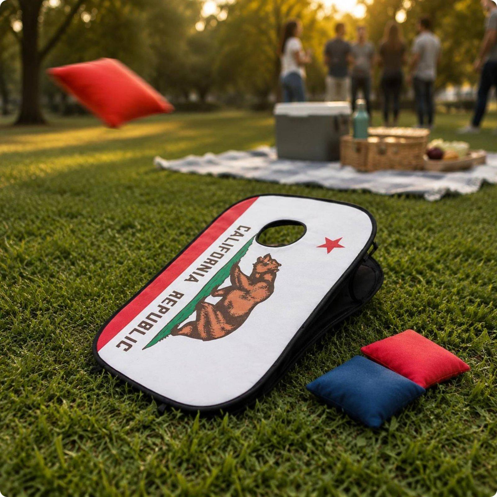 Cornhole Board Set - Conjunto de Tabuleiros de Cornhole Dobráveis