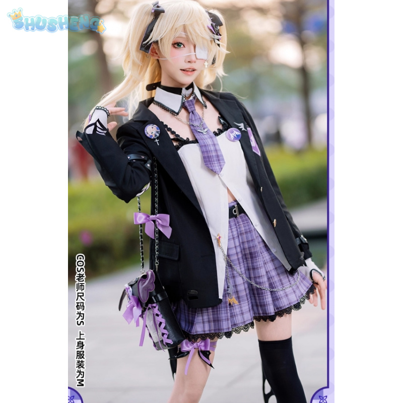 Party Games Shop - Fischl cosplay traje jogo genshin impacto
