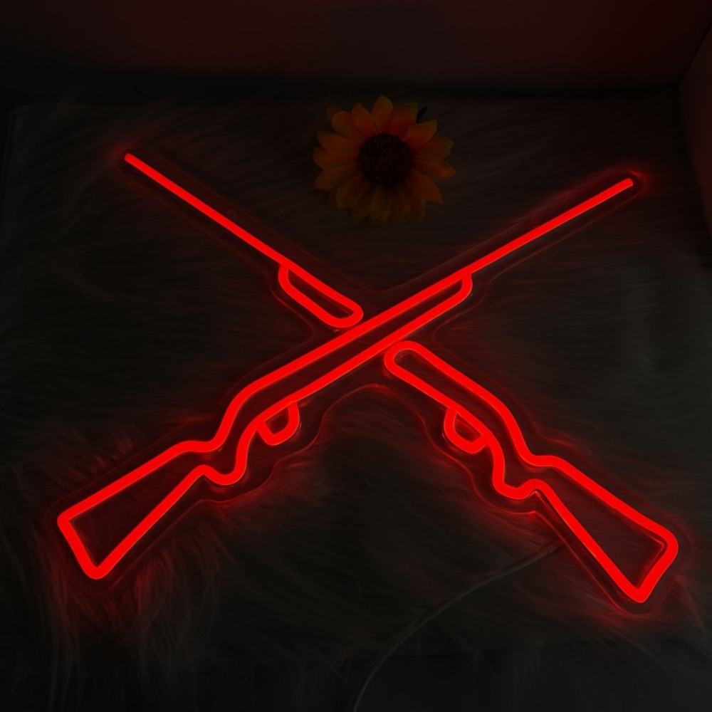 Party Games Shop - Luzes Neon de Armas Duplas, Letreiro
