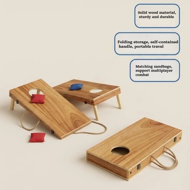 Conjunto de Cornhole de Madeir - Cornhole Board Set avaliação e preço