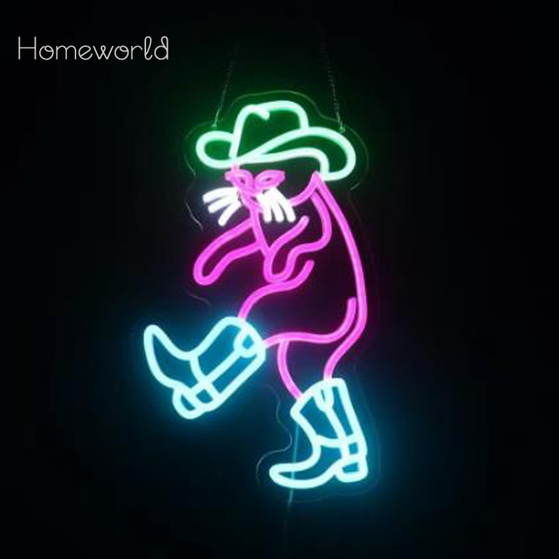 Cowboy gato sinal de luz néon  - Party Games Shop avaliação e preço