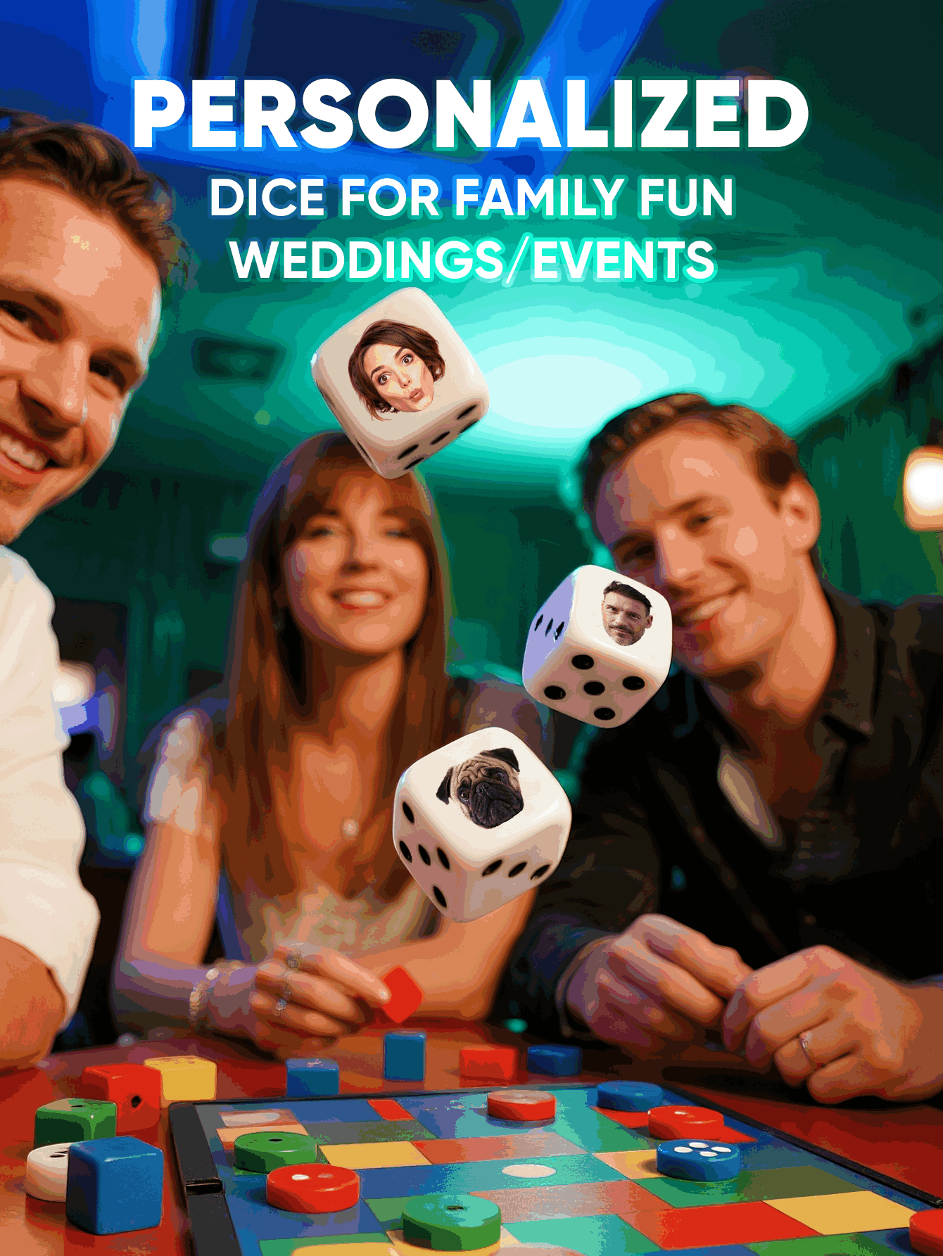 Dado de Rosto Personalizado, D - Party Games Christmas avaliação e preço