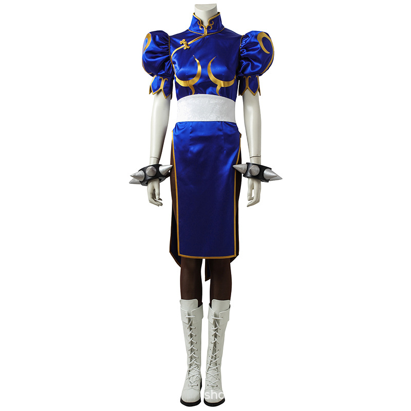 Fantasia Completa Chun Li Azul - Party Games You Can Play avaliação e preço