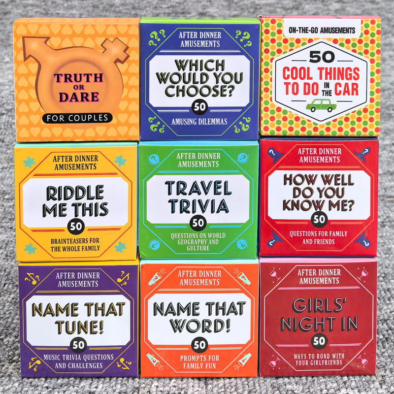 50 peças de cartas de diversão - Party Games Cards avaliação e preço