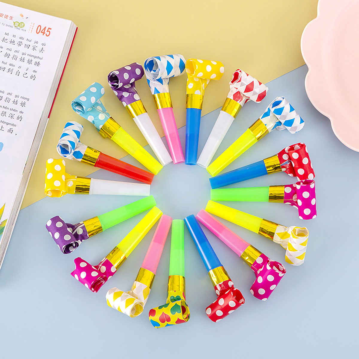 30 pçs assobios coloridos brin - Party Games Engagement avaliação e preço