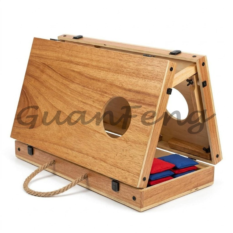 Conjunto de Cornhole de Madeir - Cornhole Board Set avaliação e preço