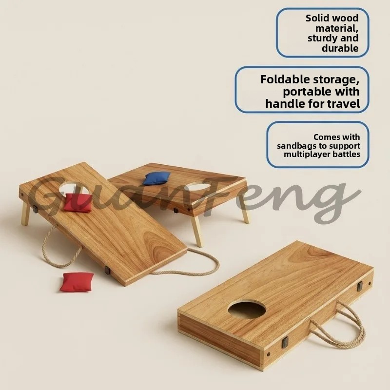 Conjunto de Cornhole de Madeir - Cornhole Board Set avaliação e preço