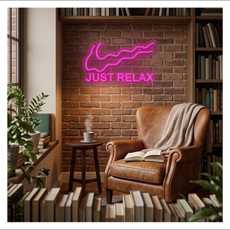 Letreiro Neon Just Relax para  - Party Games Shop avaliação e preço