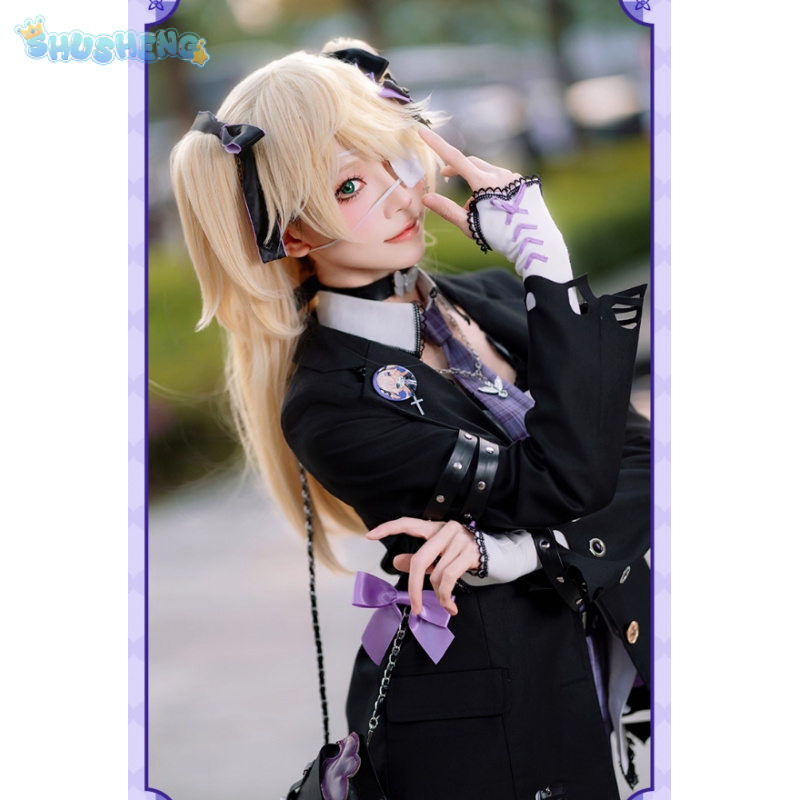 Fischl cosplay traje jogo gens - Party Games Shop avaliação e preço