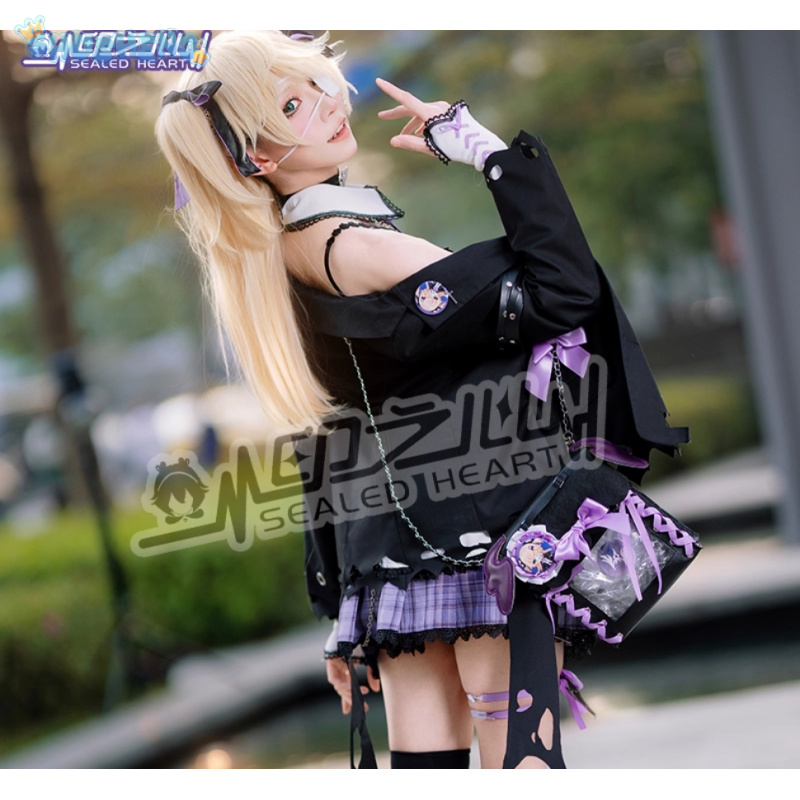 Fischl cosplay traje jogo gens - Party Games Shop avaliação e preço