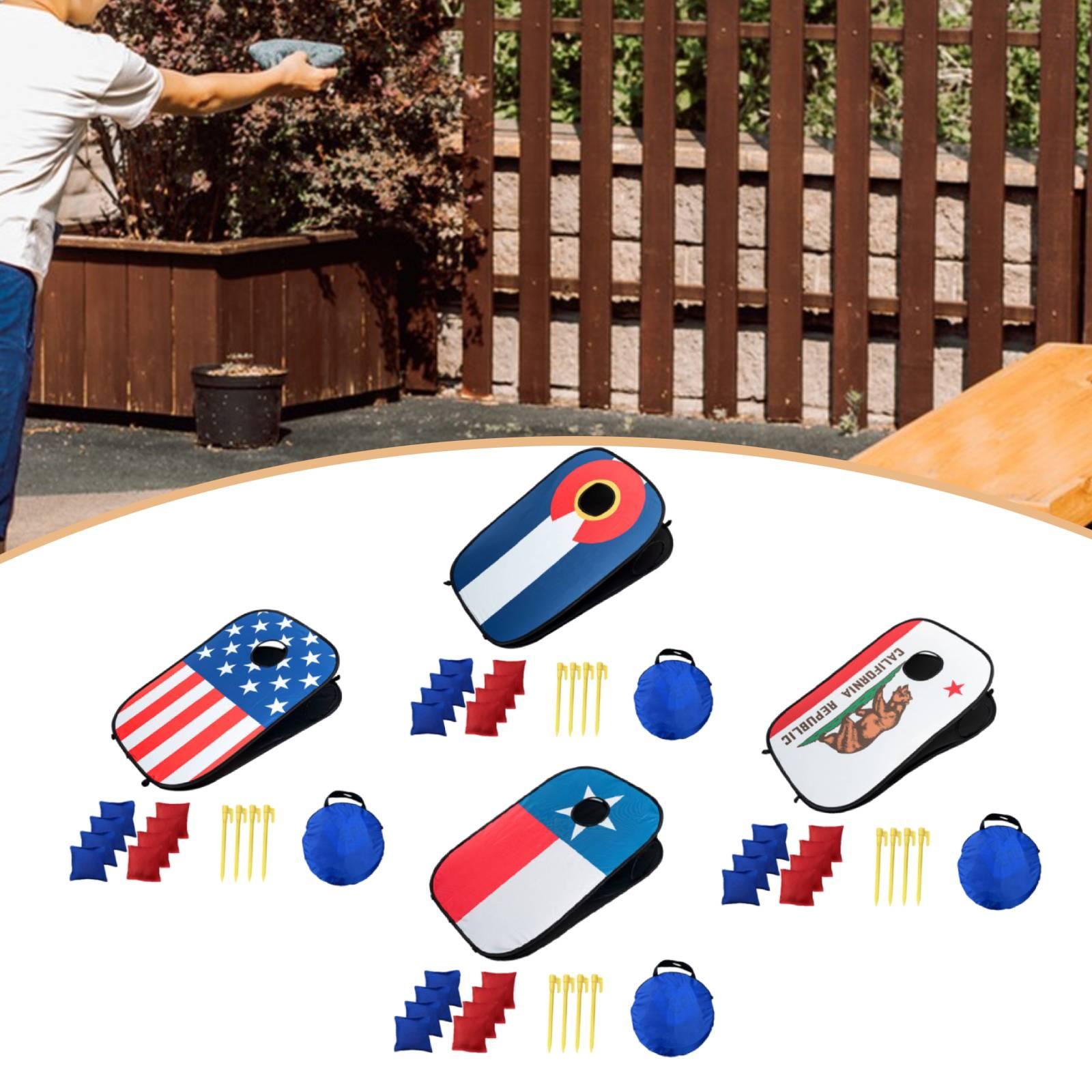 Conjunto Portátil de Corn Hole - Cornhole Board Set avaliação e preço