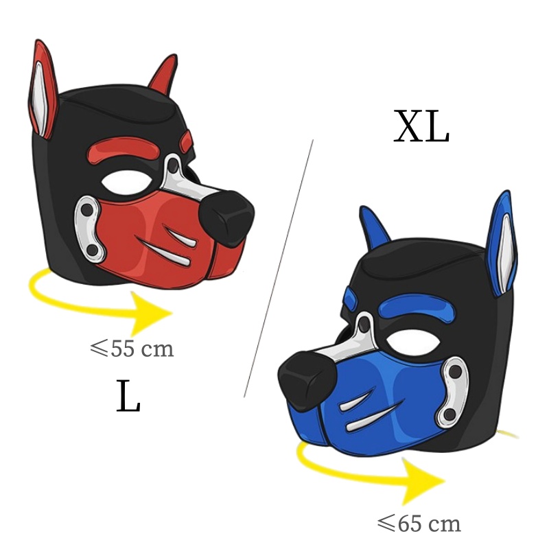 Máscara de capuz de cachorro c - Party Games Shop avaliação e preço