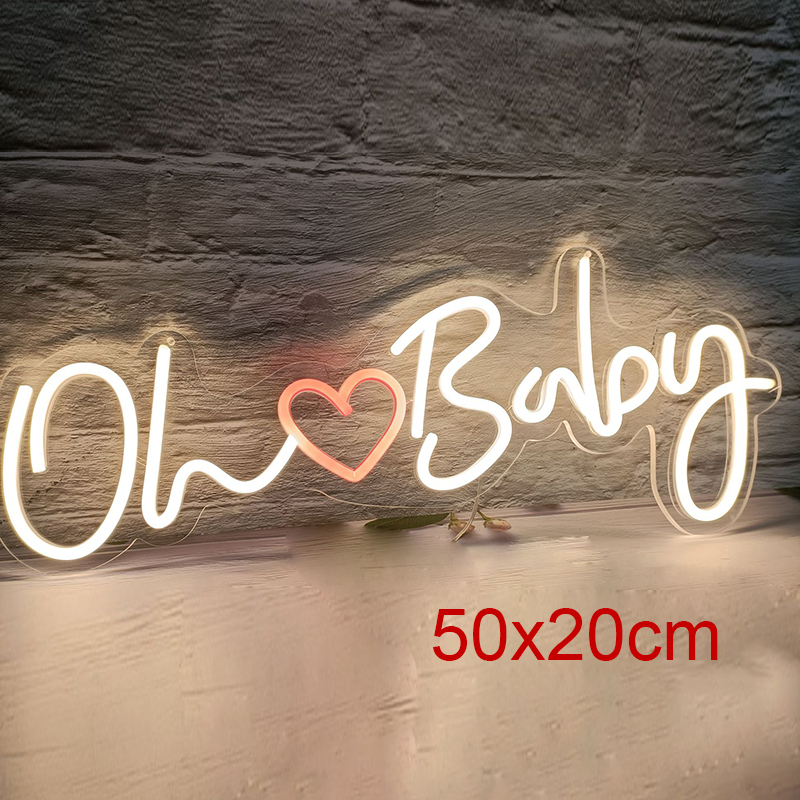 Oh bebê sinal de néon amor cor - Party Games Shop avaliação e preço