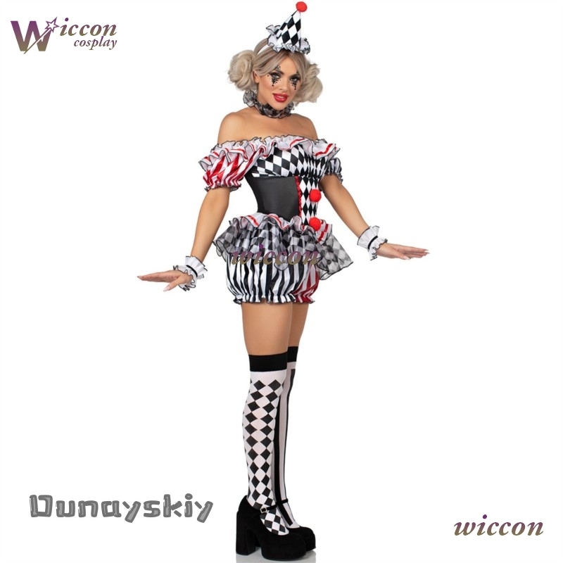 Mulheres palhaço cosplay traje - Party Games Online avaliação e preço