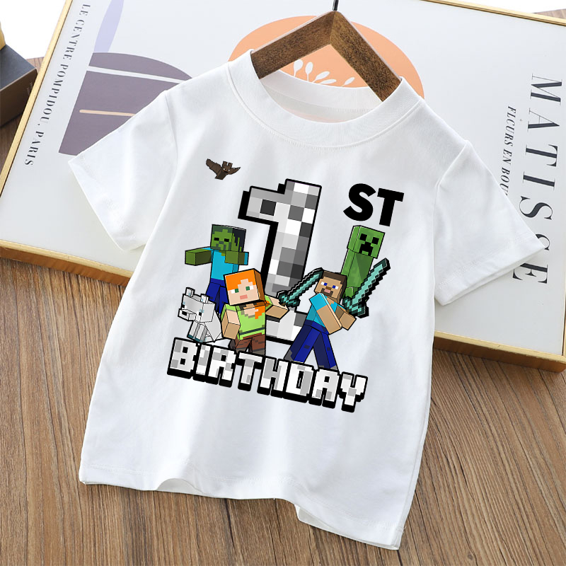 Camiseta de Algodão Estampada  - Party Games Minecraft avaliação e preço