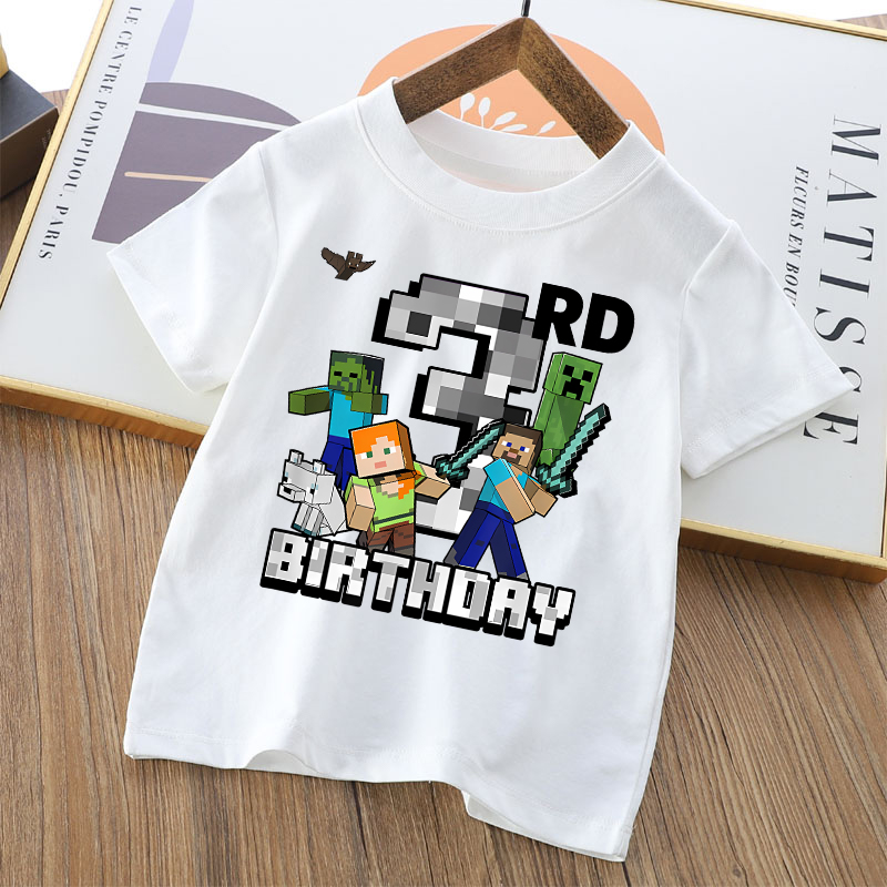 Camiseta de Algodão Estampada  - Party Games Minecraft avaliação e preço
