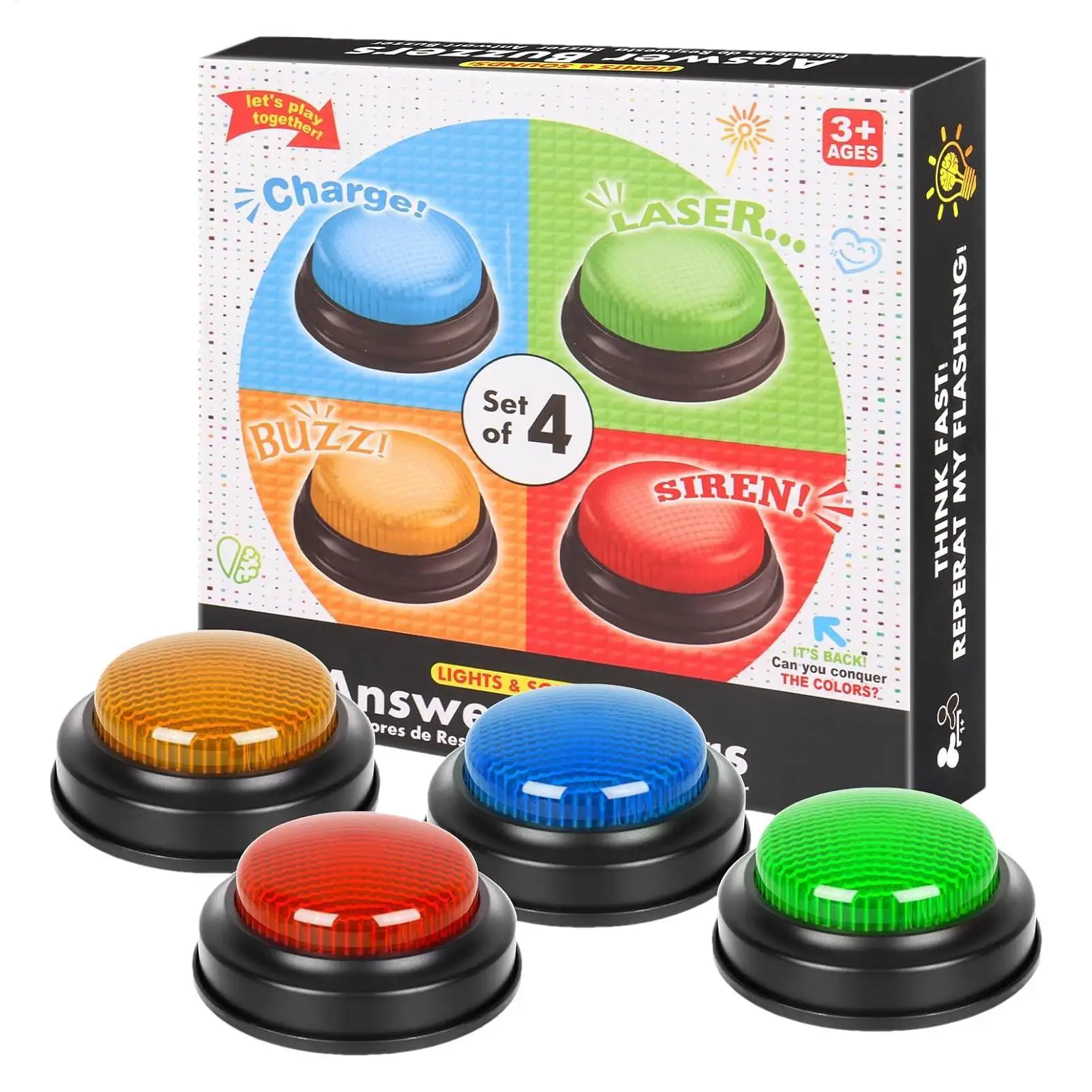 Botão de Resposta Rápida com L - Party Games Engagement avaliação e preço