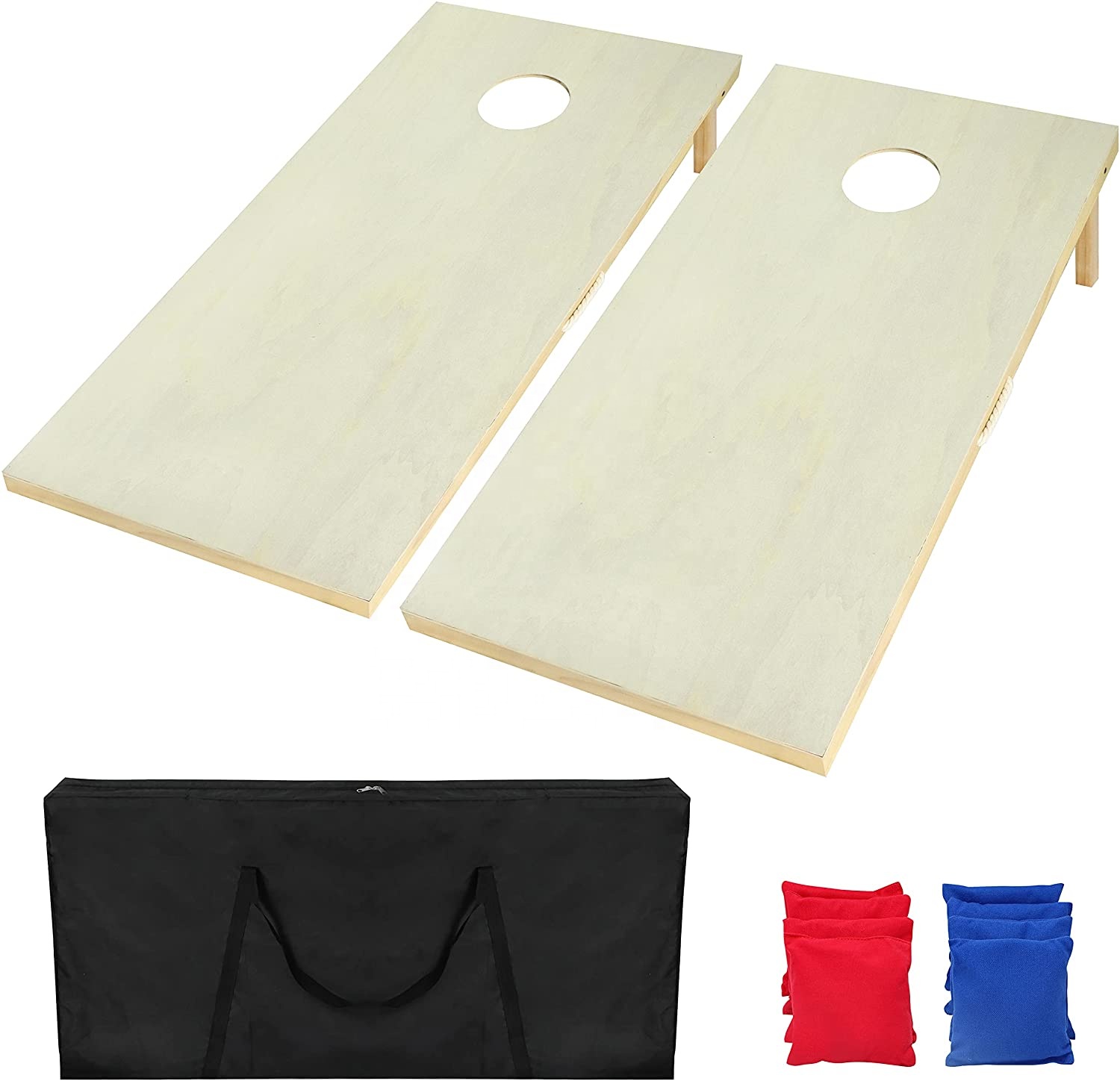 Inclui conjunto de 8 sacos de  - Cornhole Board Set avaliação e preço